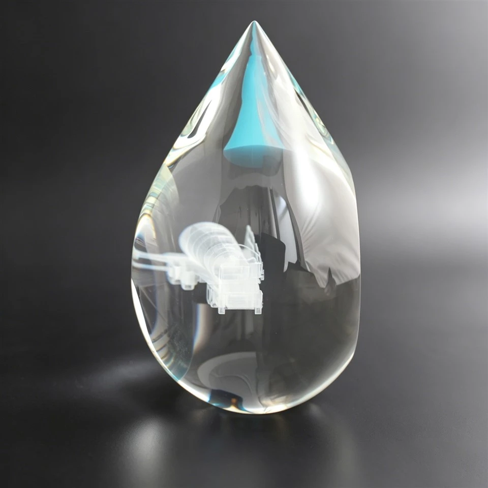 Personalized Teardrop Crystal Trophy Model factory