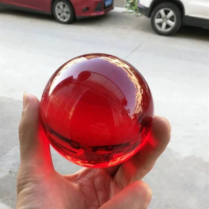 Customizable Colored Base Transparent Crystal Ball